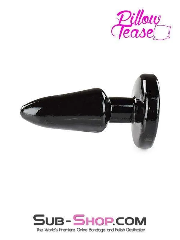 1881DL-SIS      Black 4 Anal Sissy Trainer Plug