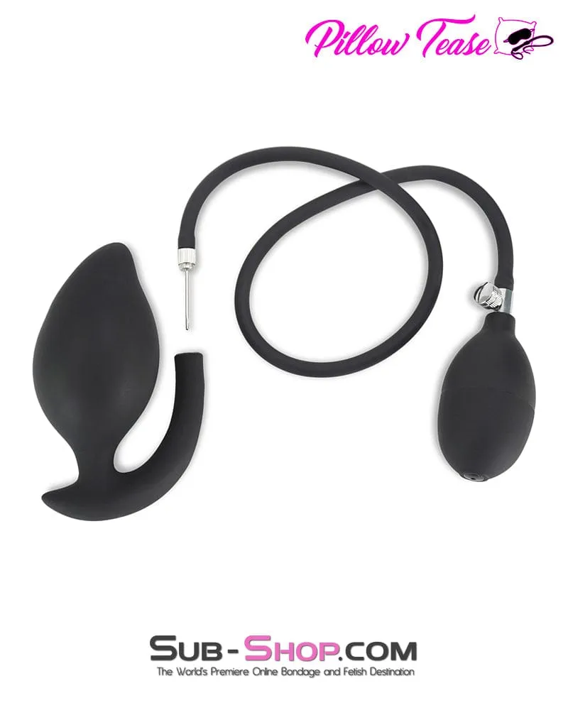 2321M      Inflatable Rubber Prostate Anal Plug with Removable Pump