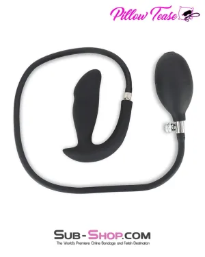 2321M      Inflatable Rubber Prostate Anal Plug with Removable Pump