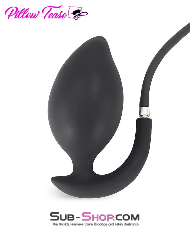 2321M      Inflatable Rubber Prostate Anal Plug with Removable Pump