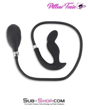 3302M      Inflatable Double Flare Silicone Anal Plug with Removable Pump