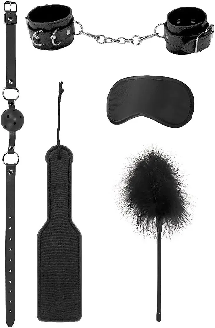 5-Piece Introductory Bondage Kit Black