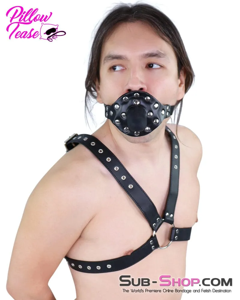 7196AE      Locking Double Penis Gag with Dildo Extension