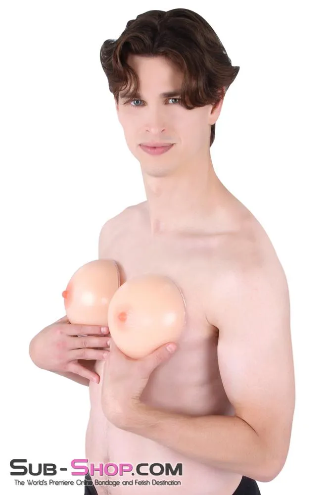 9888RS      Venus Silicone Real Feel Breast Enhancer Inserts with Nipples. DD Cup