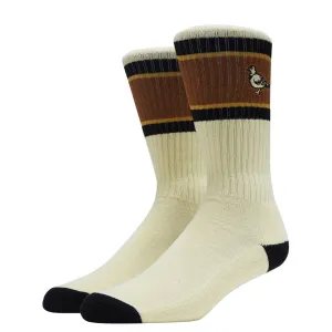 Anti-Hero Lil Pigeon Emb Socks - Cream/Black/Yellow