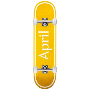 April OG Logo Skateboard Complete - Yellow - 8.50"