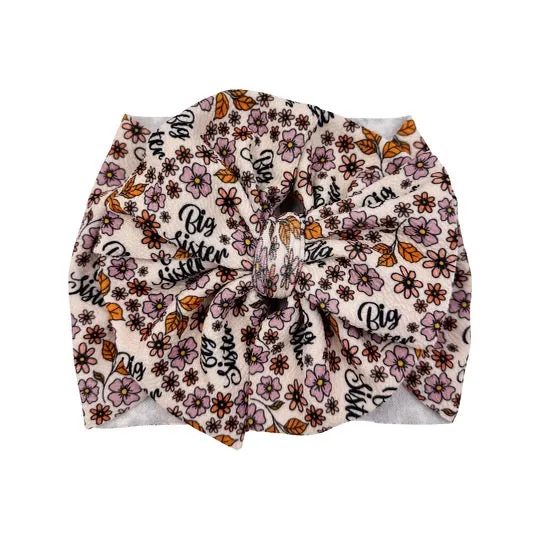 Big Sister Boho Heirloom Floral Headwrap