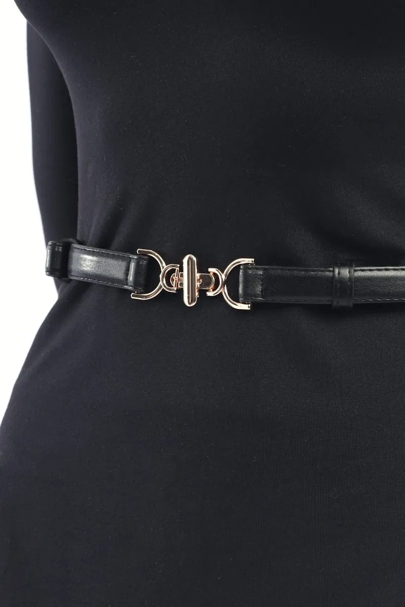 Black Adjustable Belt