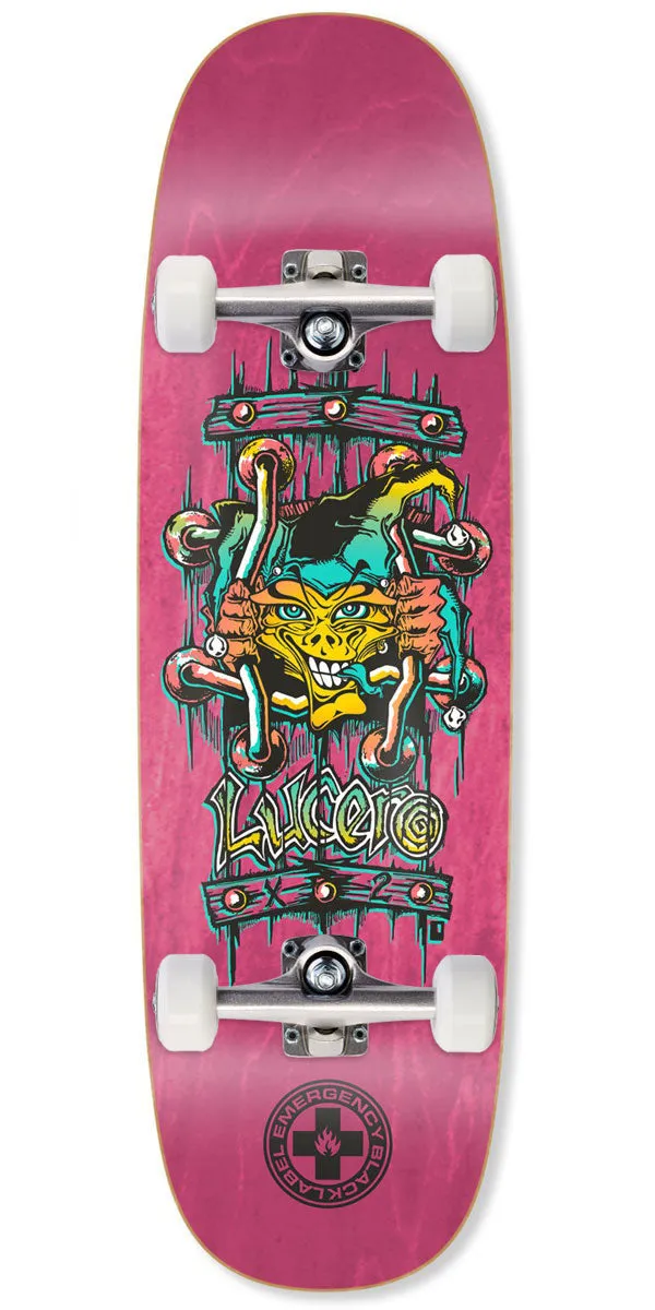 Black Label John Lucero X2 Tugboat Shape Skateboard Complete - 9.50"