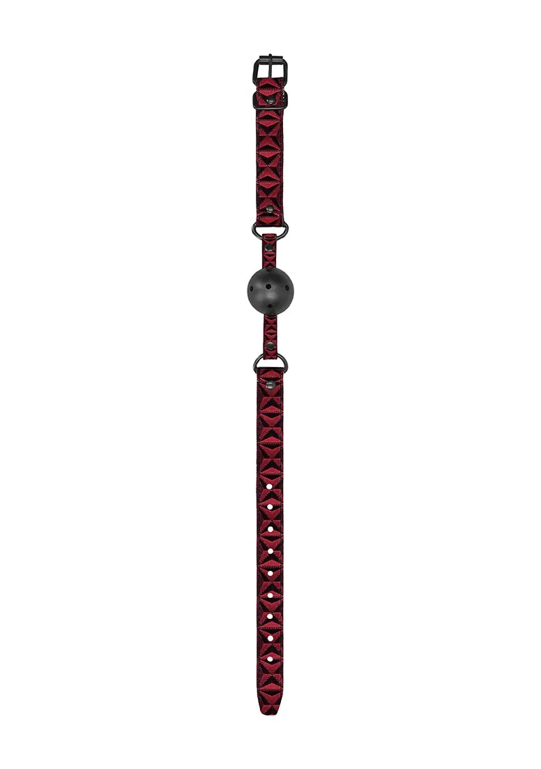 Breathable Luxury Ball Gag - Burgundy
