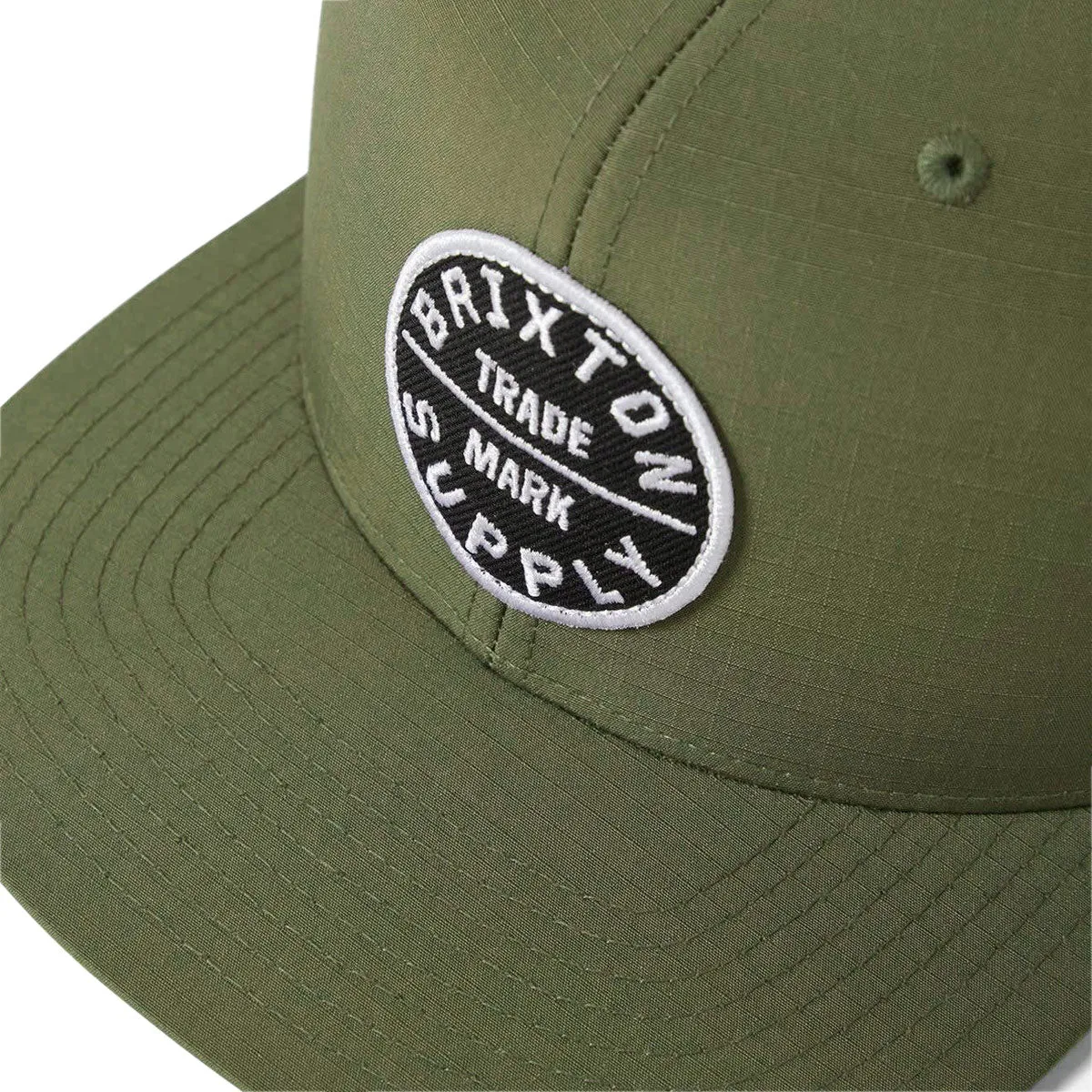 Brixton Oath III Snapback Hat - Ivy Green Ripstop