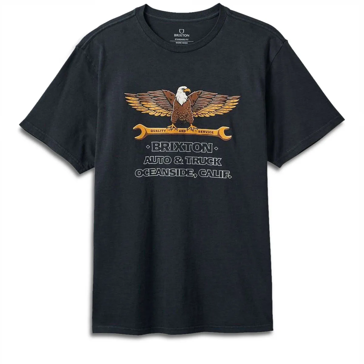Brixton Repair T-Shirt - Black Worn Wash