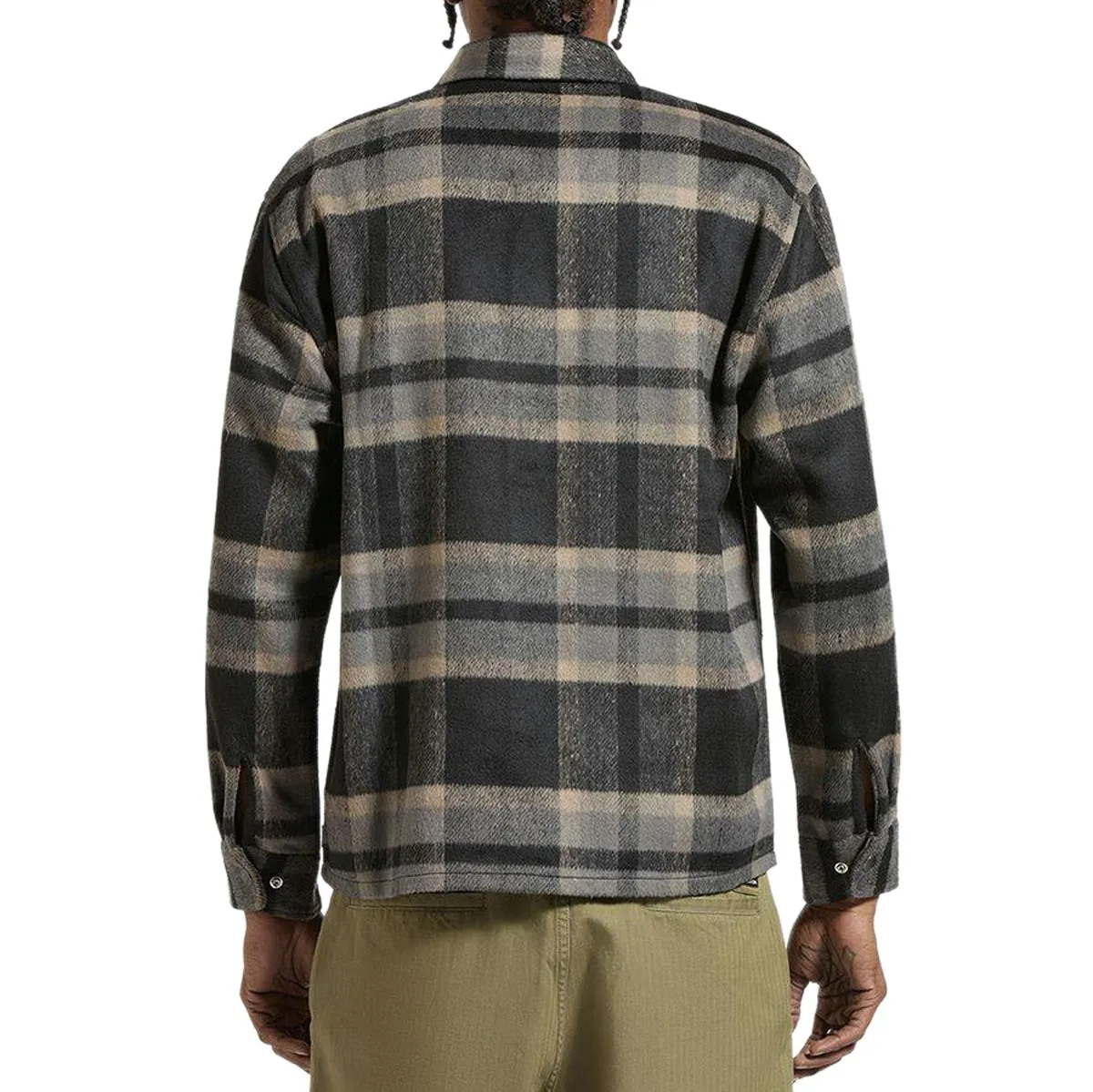 Brixton Selden Soft Brushed Flannel Shirt - Black/Charcoal