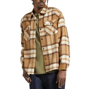 Brixton Selden Soft Brushed Flannel Shirt - Tan/Bison