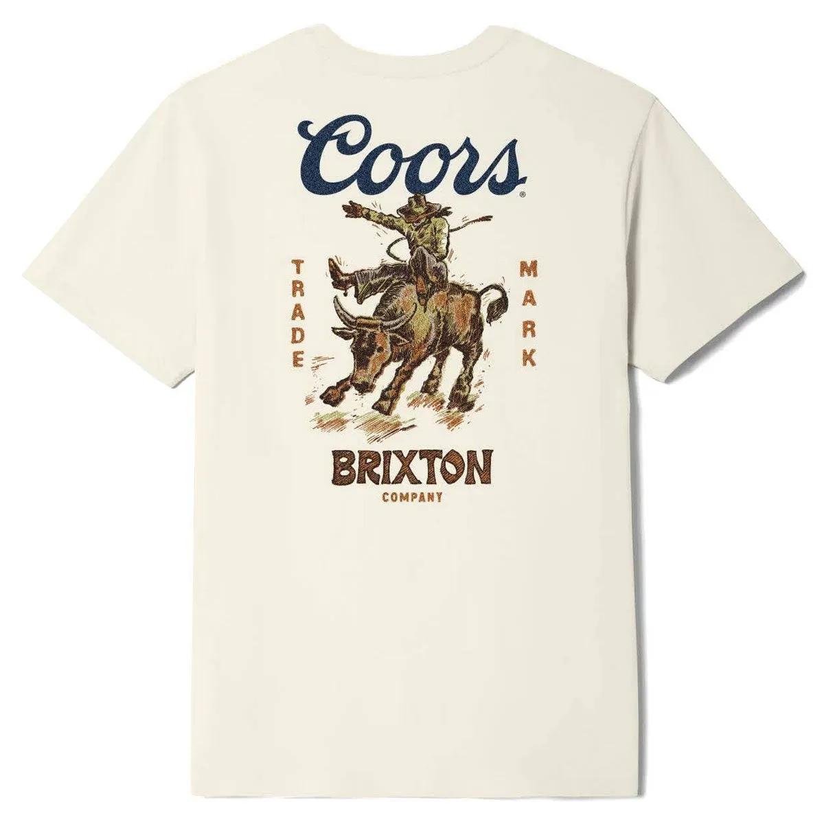 Brixton x Coors Bound T-Shirt - Cream