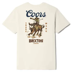 Brixton x Coors Bound T-Shirt - Cream