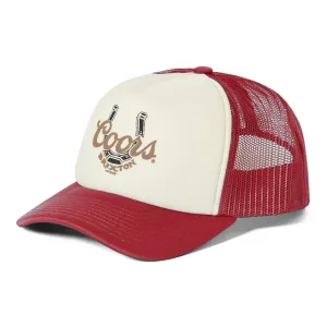 Brixton x Coors Luck Mp Trucker Hat - Red/White/Red