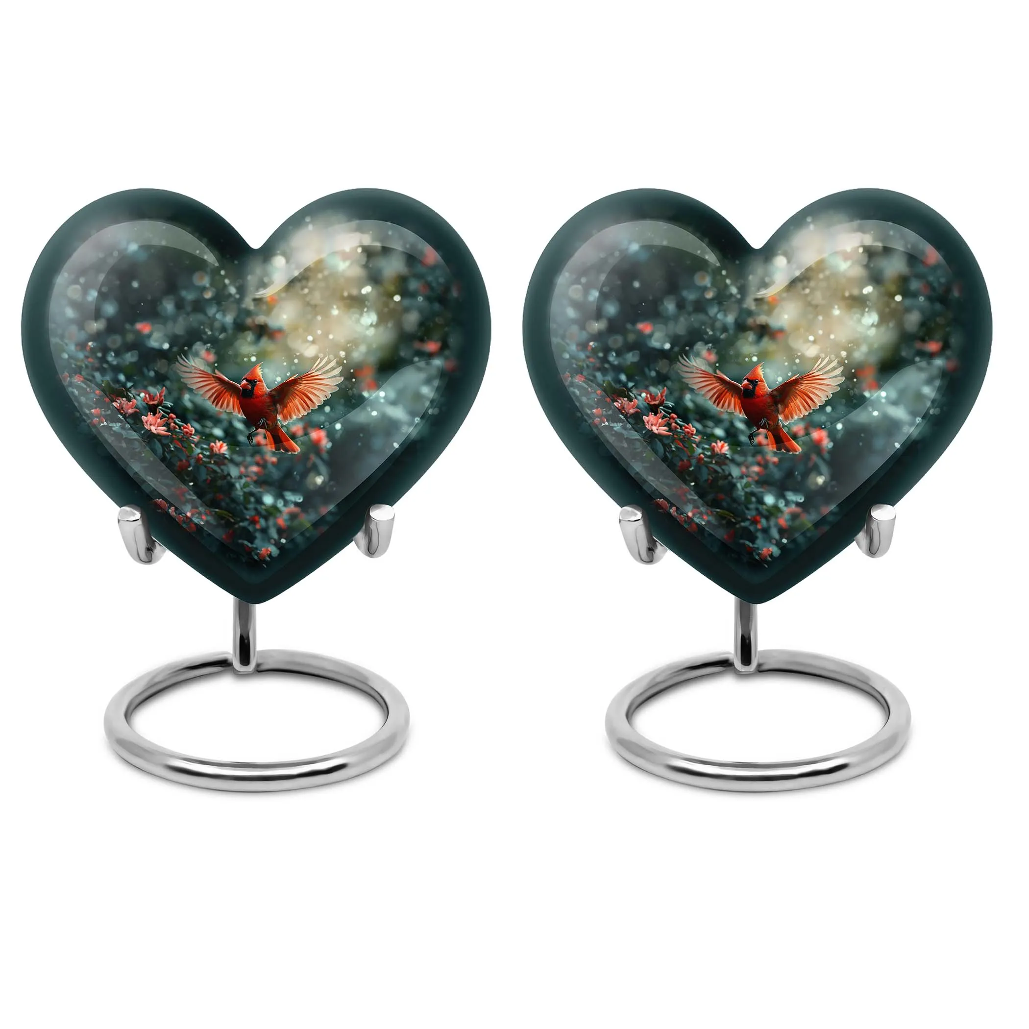 Cardinal Bird Tribute, Majestic Memorial Urn for Adult Male