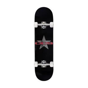 CCS 97 Star Mini Skateboard Complete - Silver/Red - 7.25"