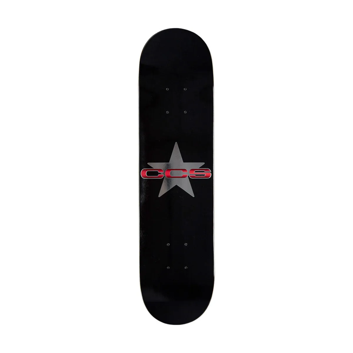 CCS 97 Star Mini Skateboard Deck - Silver/Red - 7.25"