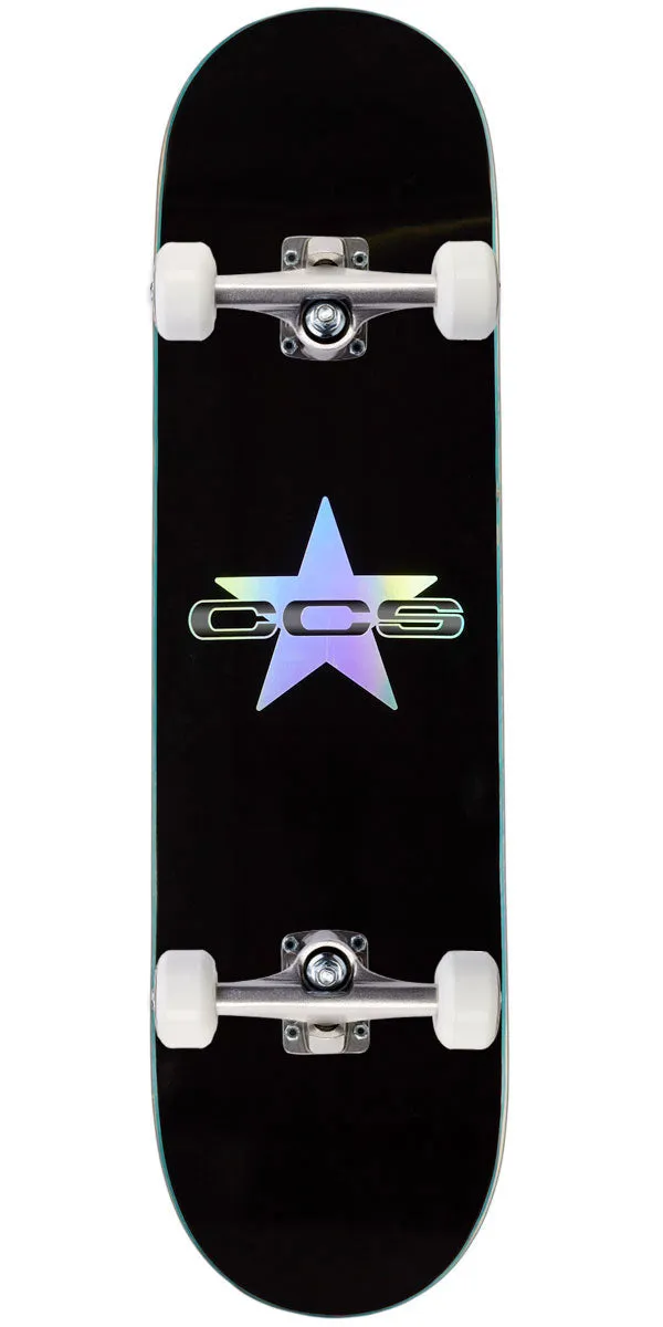 CCS 97 Star Skateboard Complete - Holographic/Black - 8.00"
