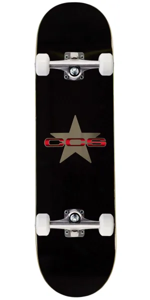 CCS 97 Star Skateboard Complete - Silver/Red - 8.375"
