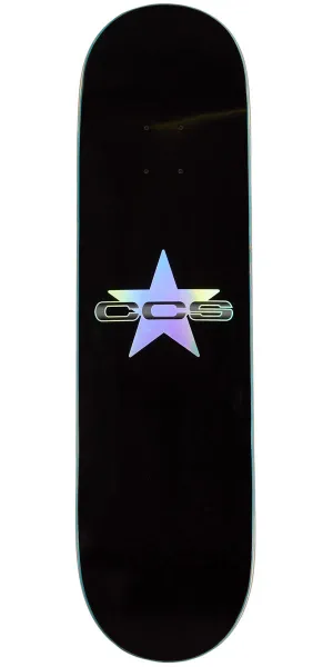 CCS 97 Star Skateboard Deck - Holographic/Black - 8.125"