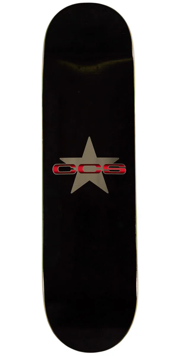 CCS 97 Star Skateboard Deck - Silver/Red - 8.25"