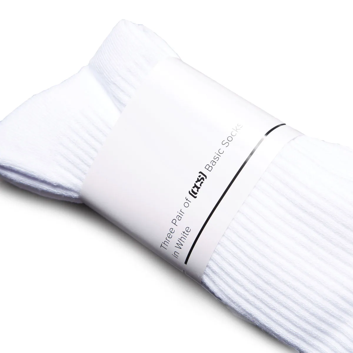 CCS Basics 3 Pack of Socks - White