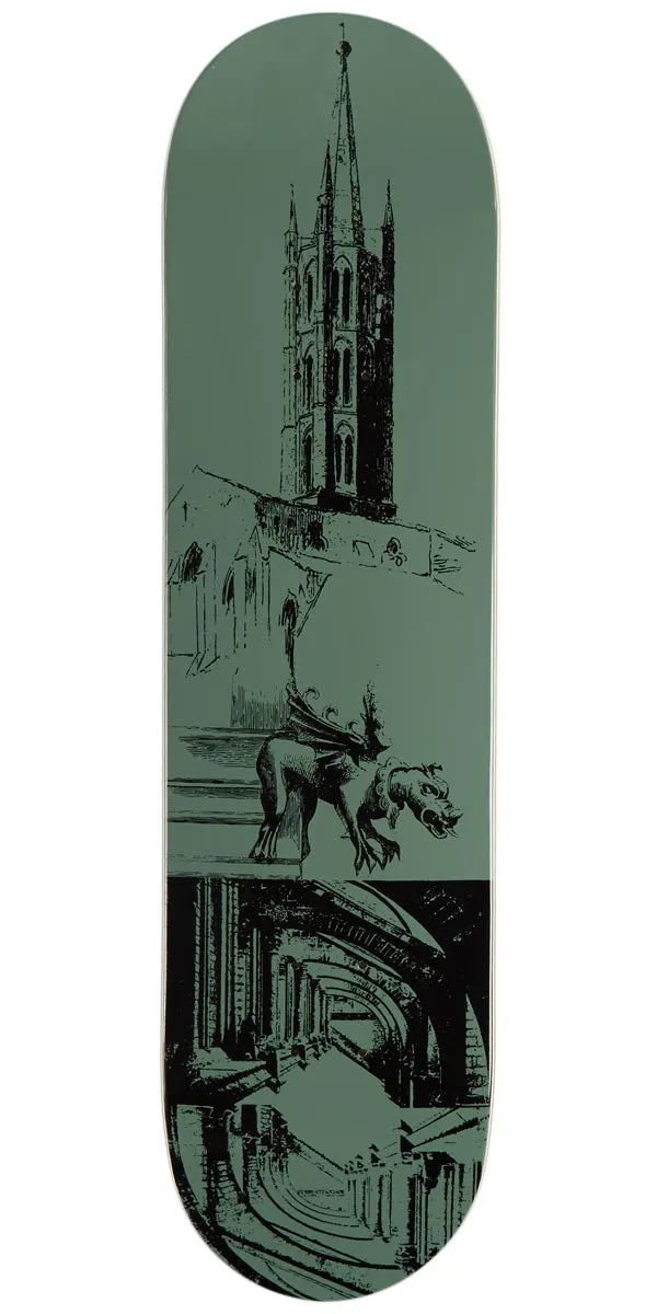 CCS Cathedral Skateboard Deck - Olive - 8.25"