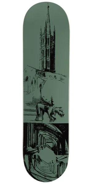 CCS Cathedral Skateboard Deck - Olive - 8.375"