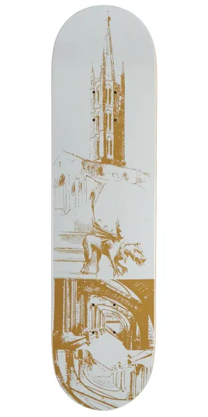 CCS Cathedral Skateboard Deck - White - 7.50"