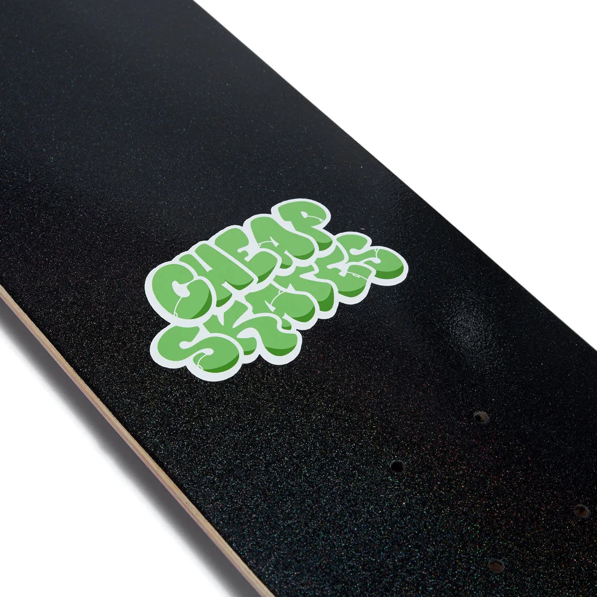 CCS Cheap Skates Tag Glitter Mini Skateboard Complete - Black