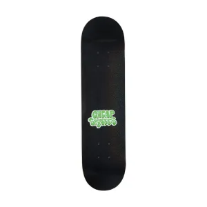 CCS Cheap Skates Tag Glitter Mini Skateboard Deck - Black - 7.00"