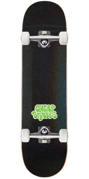 CCS Cheap Skates Tag Glitter Skateboard Complete - Black - 8.375"