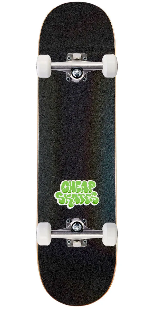 CCS Cheap Skates Tag Glitter Skateboard Complete - Black - 8.375"