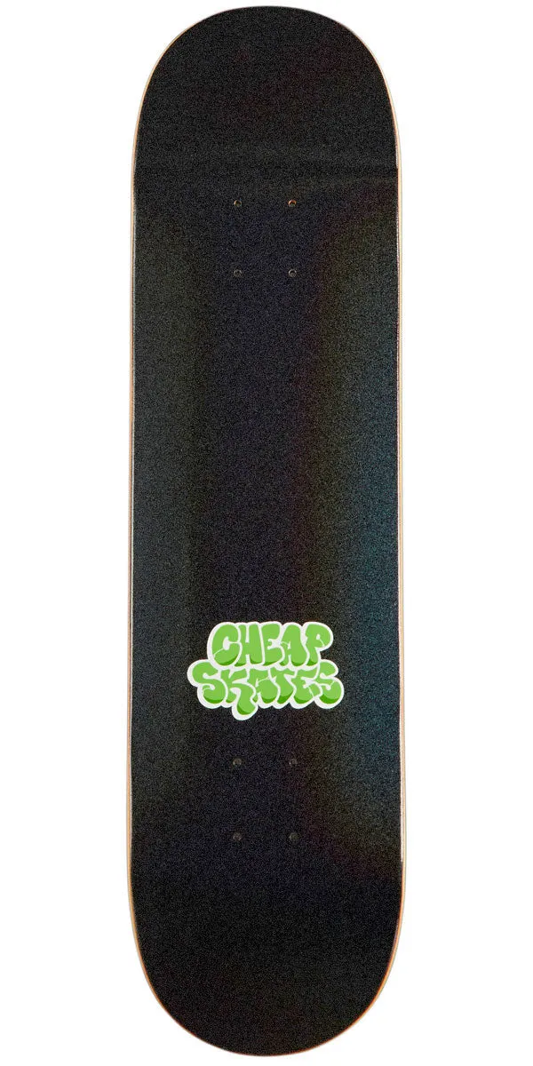 CCS Cheap Skates Tag Glitter Skateboard Deck - Black - 7.50"
