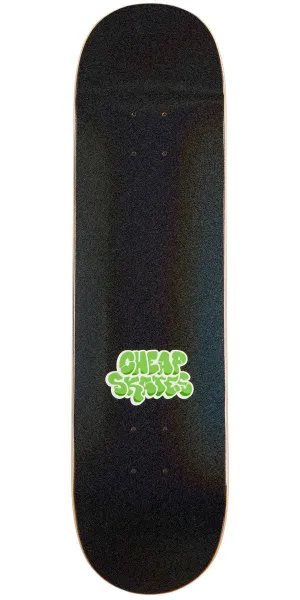 CCS Cheap Skates Tag Glitter Skateboard Deck - Black - 7.50"
