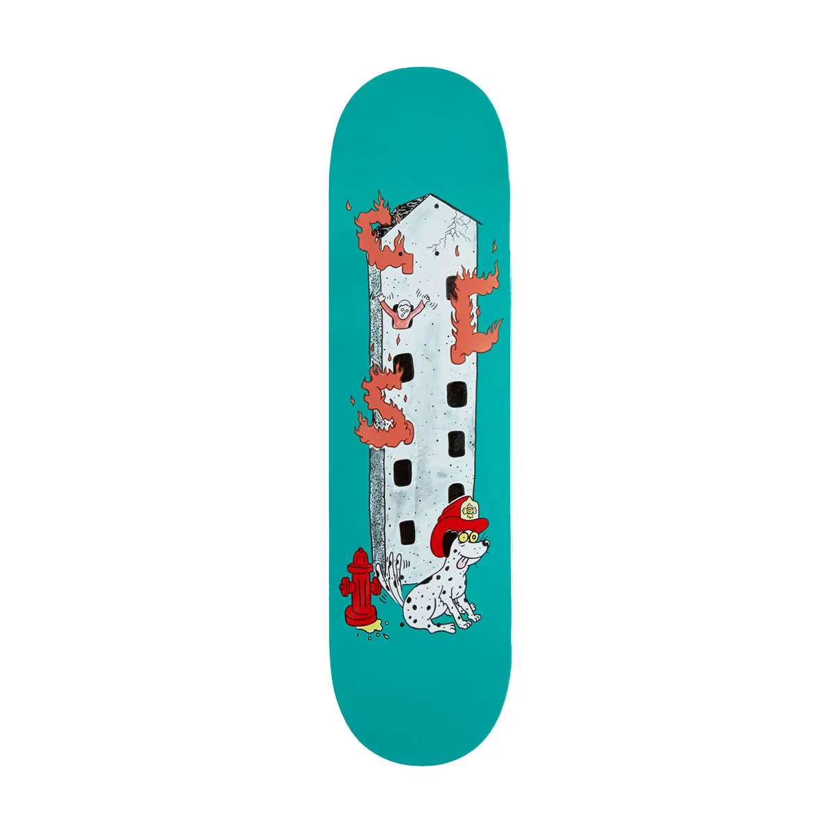 CCS Fireman Mini Skateboard Deck - Teal - 7.00"