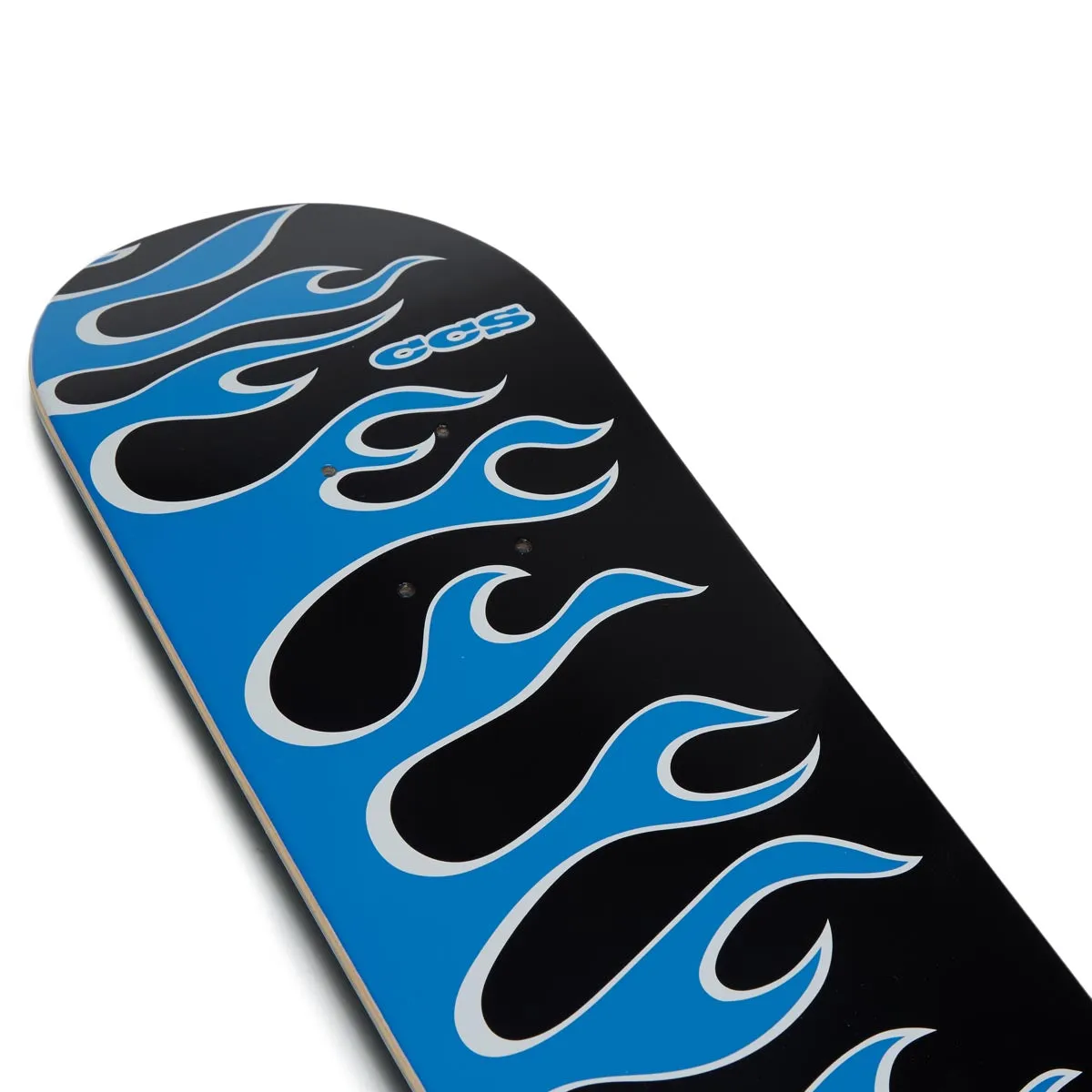 CCS Flames Mini Skateboard Complete - Black/Blue
