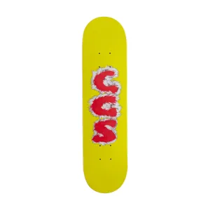 CCS Furry Letters Mini Skateboard Deck - Yellow - 7.25"