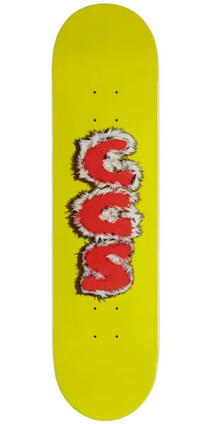CCS Furry Letters Skateboard Deck - Yellow - 8.125"