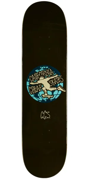 CCS Globe Skateboard Deck - Black - 8.00"