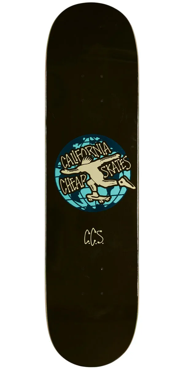 CCS Globe Skateboard Deck - Black - 8.00"