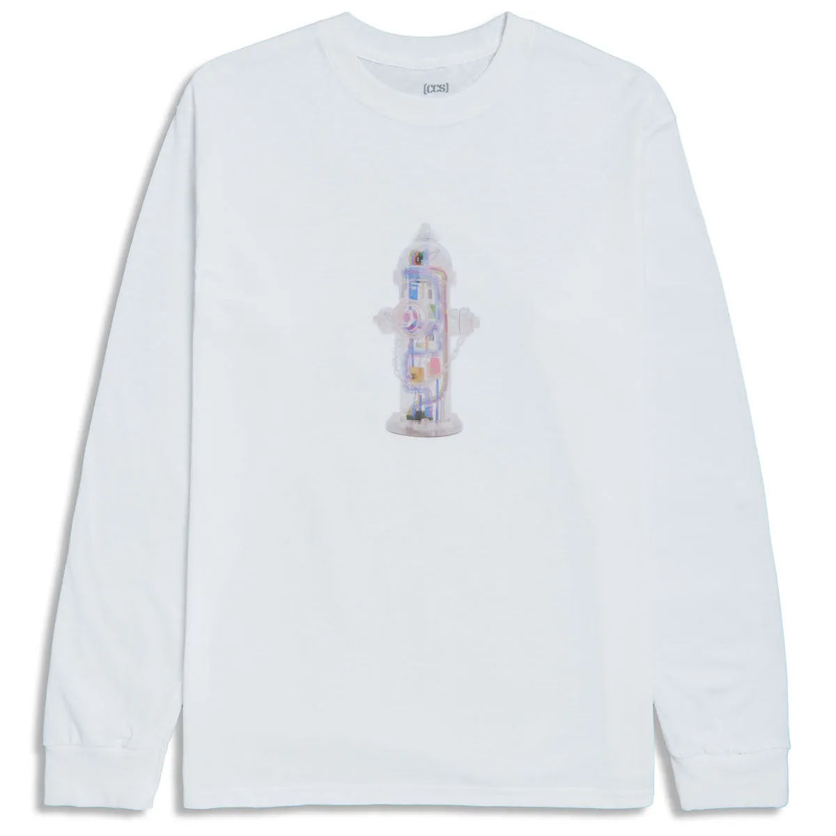 CCS Going Clear Hydrant Long Sleeve T-Shirt - White - SM
