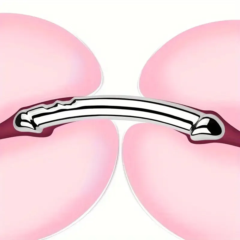 Double-Ended Metal Anal Butt Plug Double Head Dildo For G-spot Stimulator