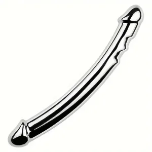 Double-Ended Metal Anal Butt Plug Double Head Dildo For G-spot Stimulator