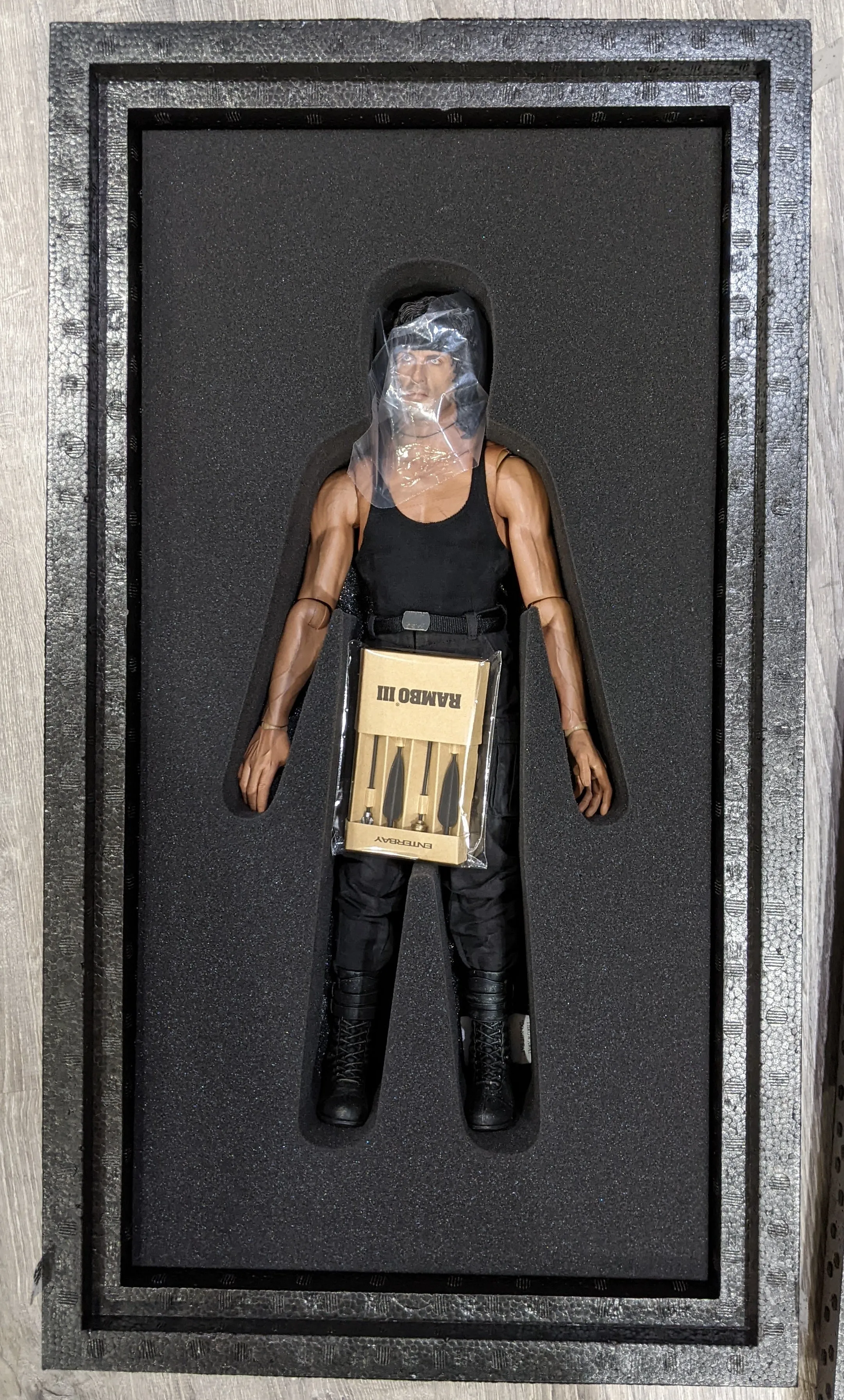Enterbay HD Masterpiece 1/6 Rambo 3 Rambo Sixth Scale Action Figure *Open Box*