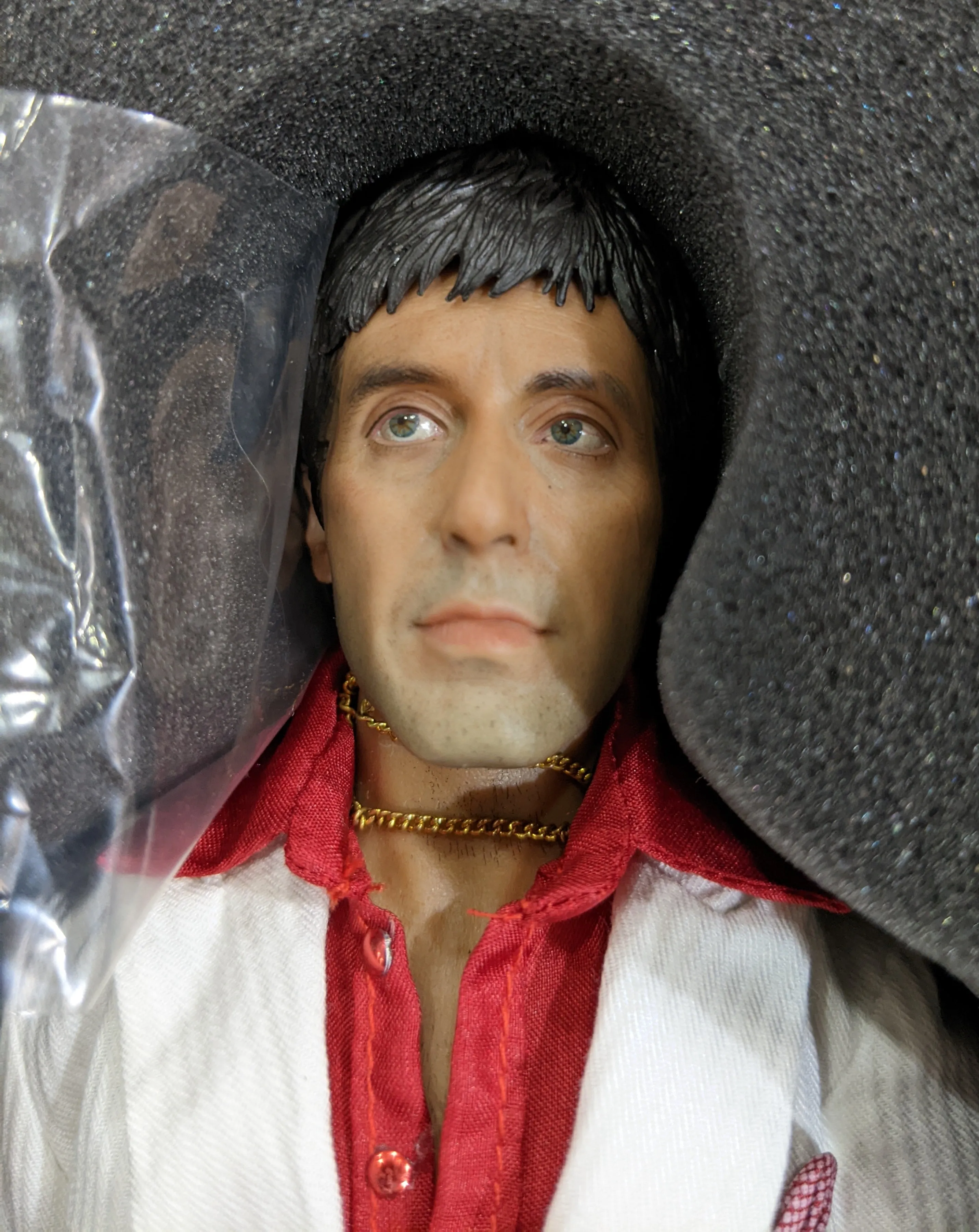 Enterbay Real Masterpiece 1/6 Scarface Tony Montana (The Respect Ver.) Sixth Scale Action Figure *Open Box*