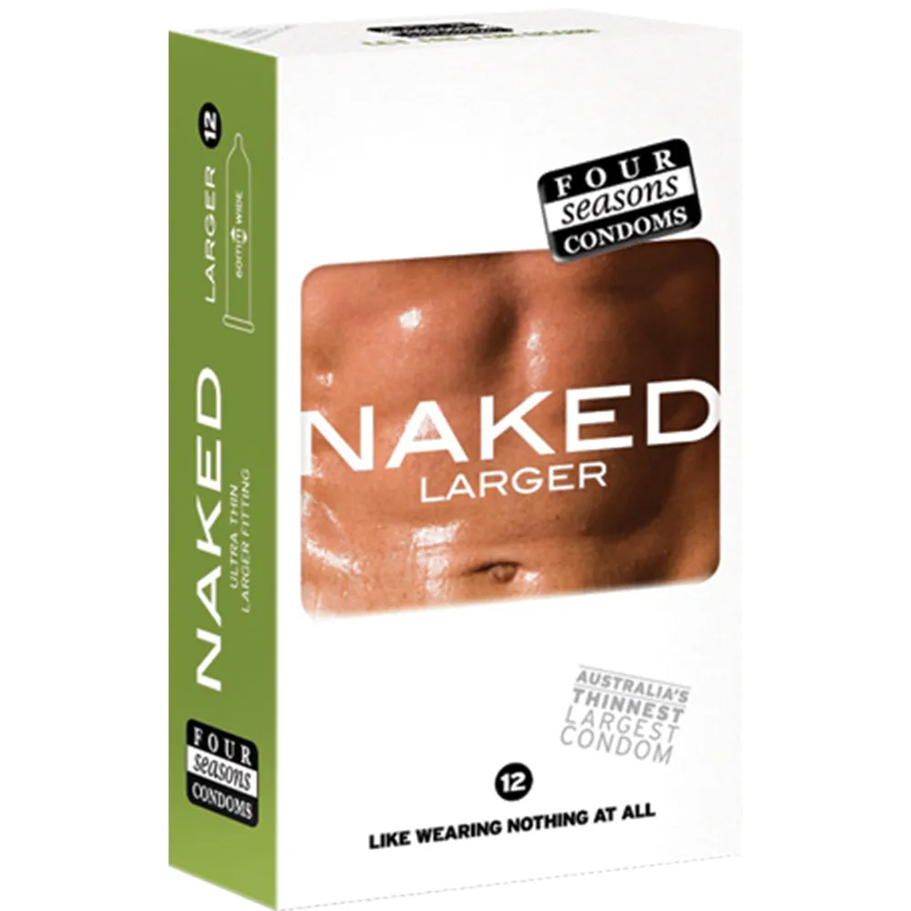 Four Seasons Naked Larger Condoms 12's Width 60mm